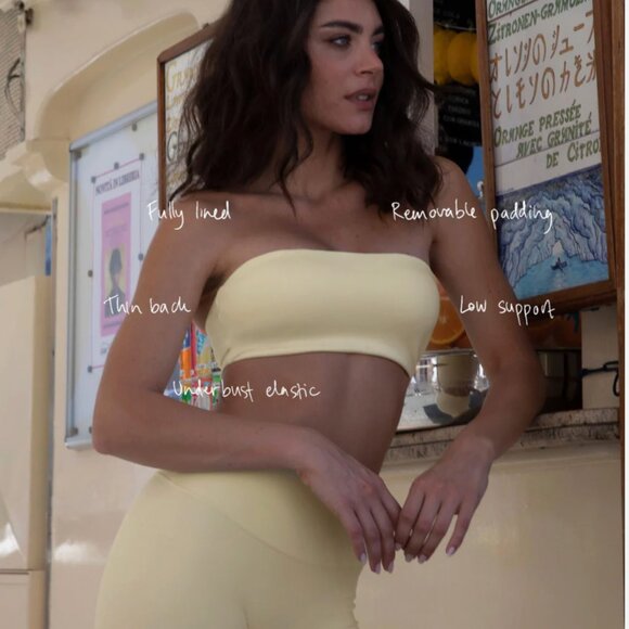 CSB Serenity Alyssa Bandeau Lemon NWT - Picture 3 of 11